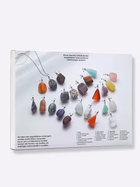 Adventskalender in silberfarben