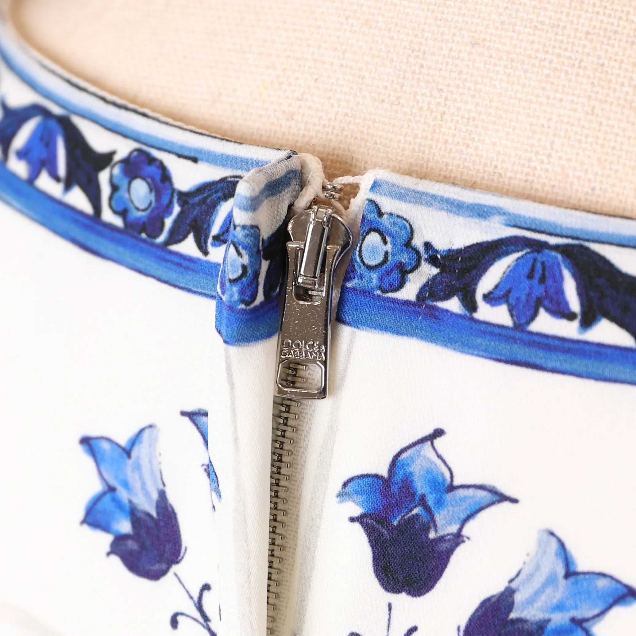 Dolce&Gabbana Minikleid mit Majolica-Print