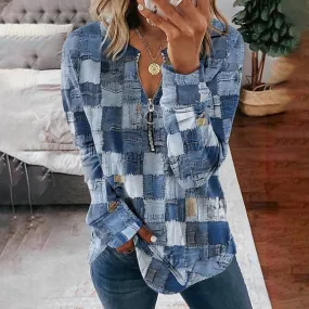 Edrea | Lssiger Denim-Pullover