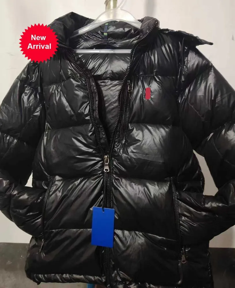 Herren Winterjacke Polos Pufferjacke Down Jacke Mantel Männer Klassische Stickerei Baumwolle Dicke Körper wärmer Winterjacke Fas