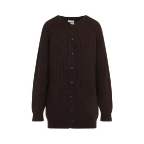   Khaite  Jina Cardigan Brown  Strickjacke 