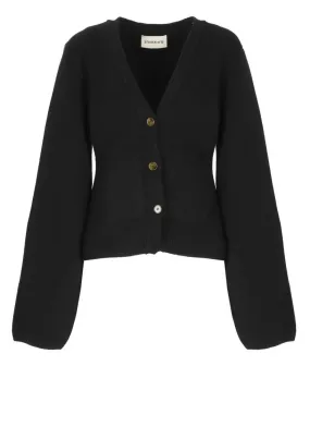   Khaite  Scarlet Knitted Cardigan Black  Strickjacke 