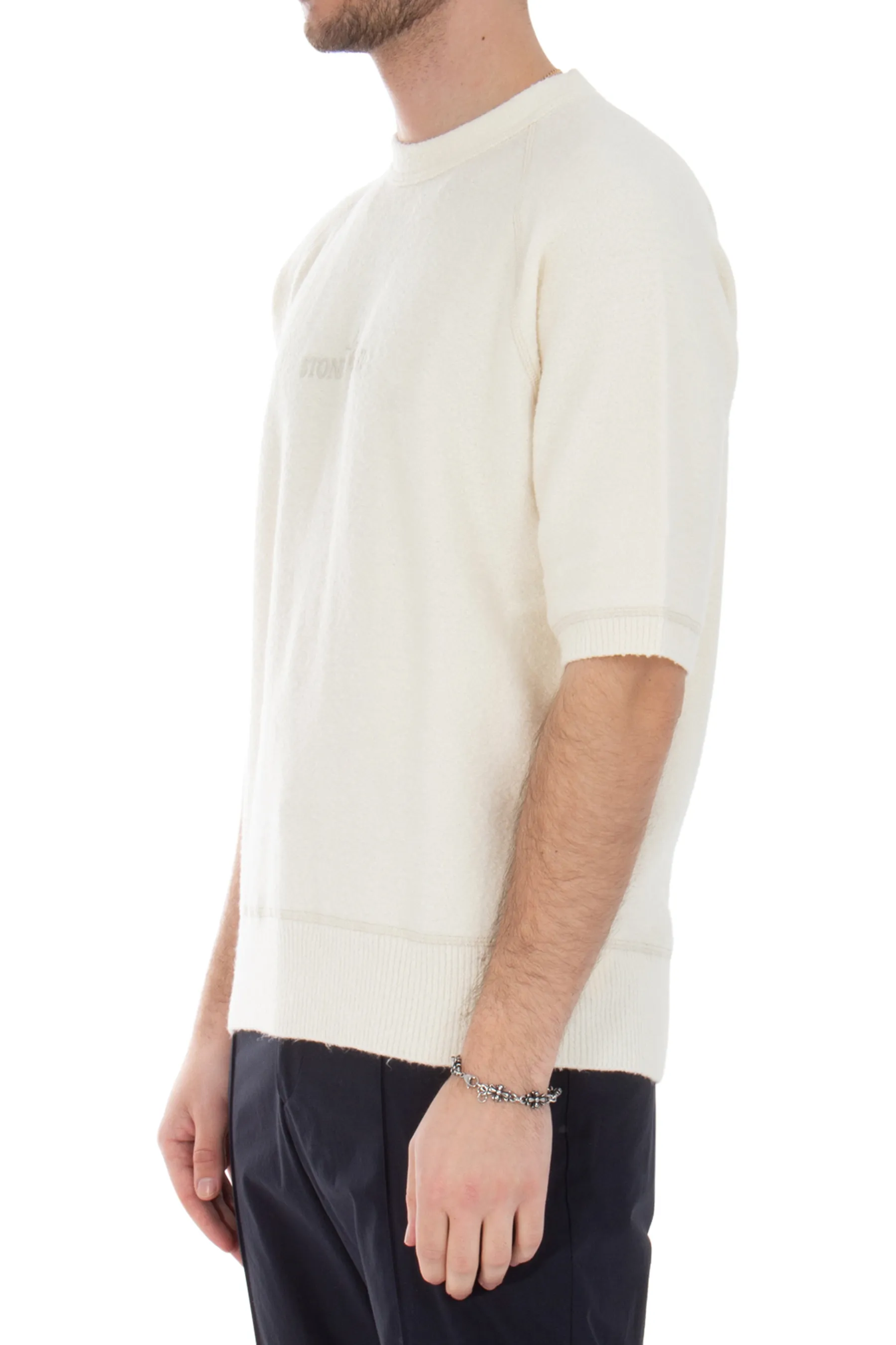 STONE ISLAND Cotton Blend Knit T-Shirt  