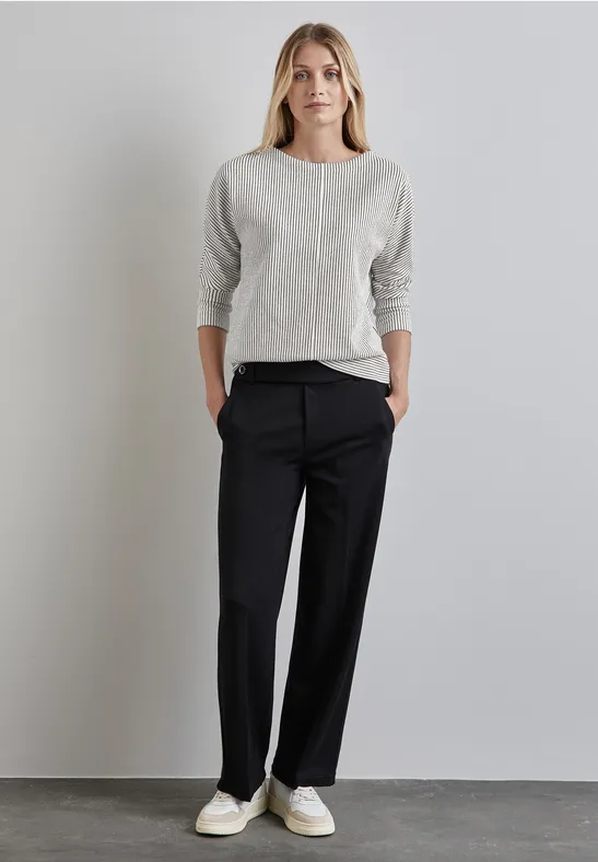 Street One Gestreiftes Struktur-Shirt 