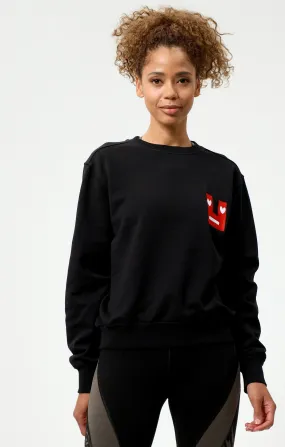 Sweatshirt Smile Bio Baumwolle - schwarz