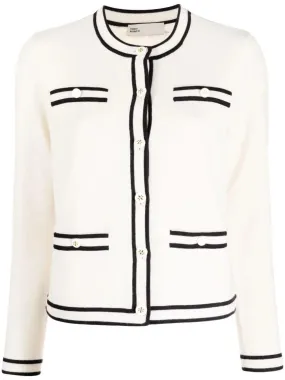   Tory Burch  Kendra Cardigan White  Strickjacke 