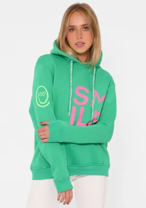 Zwillingsherz Kapuzensweatshirt, Kapuze mit Kordelzug